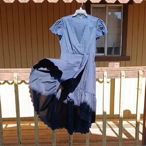 Chic Navy High Low Dress